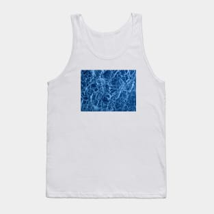 Blue Marble Texture Tank Top